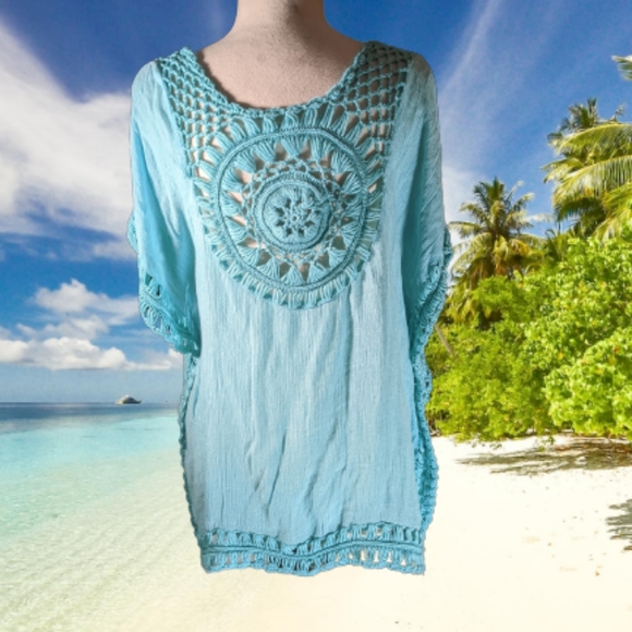 EUC A & O International Swim Cover-up. OS - Picture 1 of 4